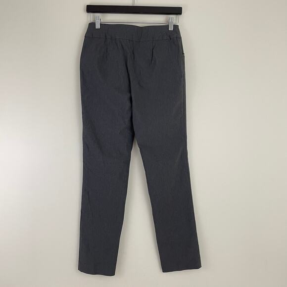 Talbots Factory Pull On Pant Women's 4 Gray Fitted Career Slim Straight Leg - Picture 2 of 12